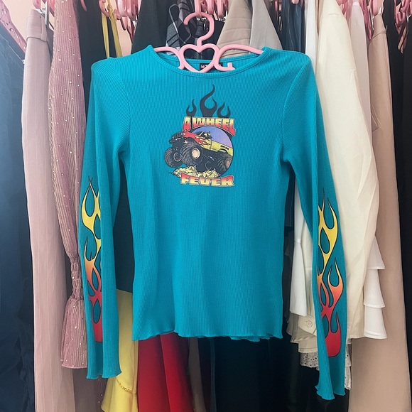 Urban Outfitters Tops - Hot Lava 4 Wheel Fever Thermal Top